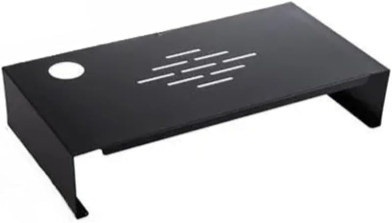 KryZaro机上台モニタースタンド 炭素鋼製 pc モニター台 高さ 8cm 耐荷重 20kg 組立不要 おしゃれパソコンラック デスク上置棚